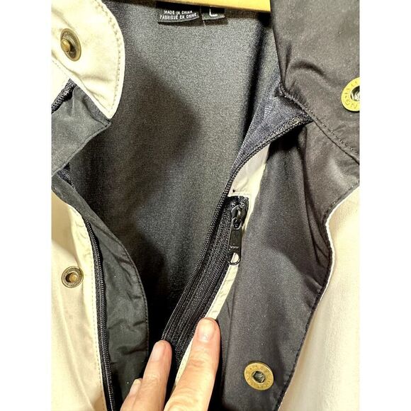 FOOTJOY DRYJOYS Men's Short Sleeve 1/2 Zip Golf Rain Jacket Beige Size Large - Picture 5 of 16